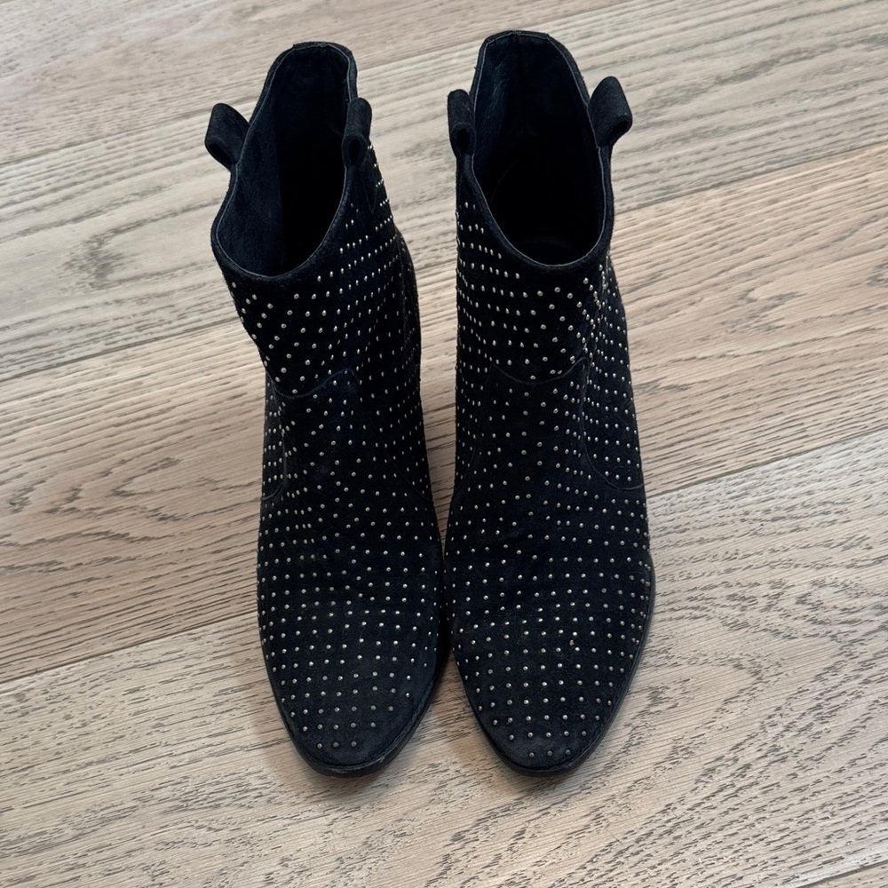 Rebecca Minkoff Black Studded Ankle Boots
